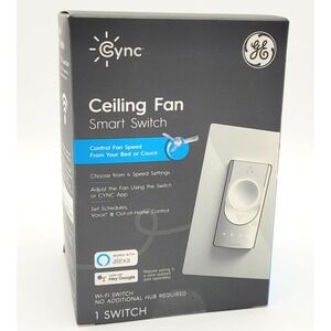GE CYNC Smart Ceiling Fan Switch Neutral Wire Wi-Fi Alexa Google Assistant‎